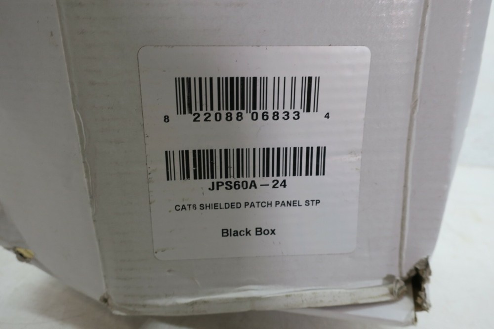 Black Box Network Services JPS60A-24 Cat6 Shielded Patch Panel 24 Port Universal