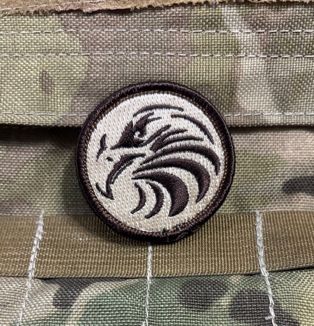 AFMC EAGLE HEAD COMPANY PATCH / TAN/BRN