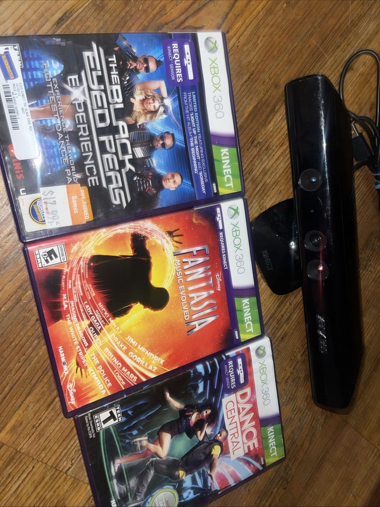 Xbox 360 Kinect Camera With Games - Kinect Games Bundle