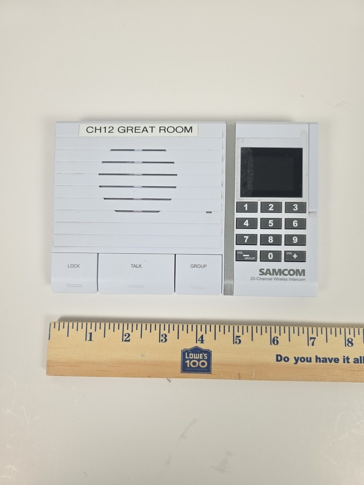 Samcom FTAN20AA 20 Channel Wireless Intercom Station for Home Add On Replacement