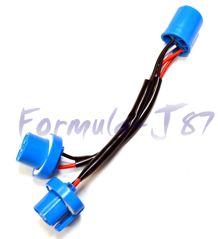 Splitter Wire P 9004 HB1 Two Harness Head Light Adapter Replace Connector Plug