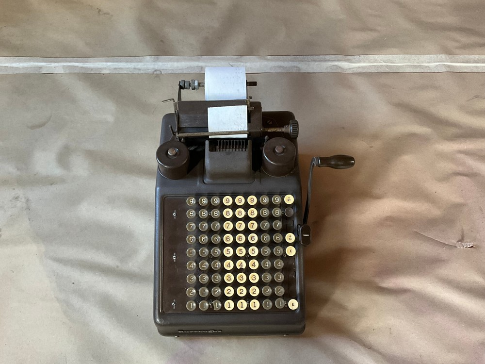 1948 Burroughs "Class 9" portable Adding Machine with subtraction