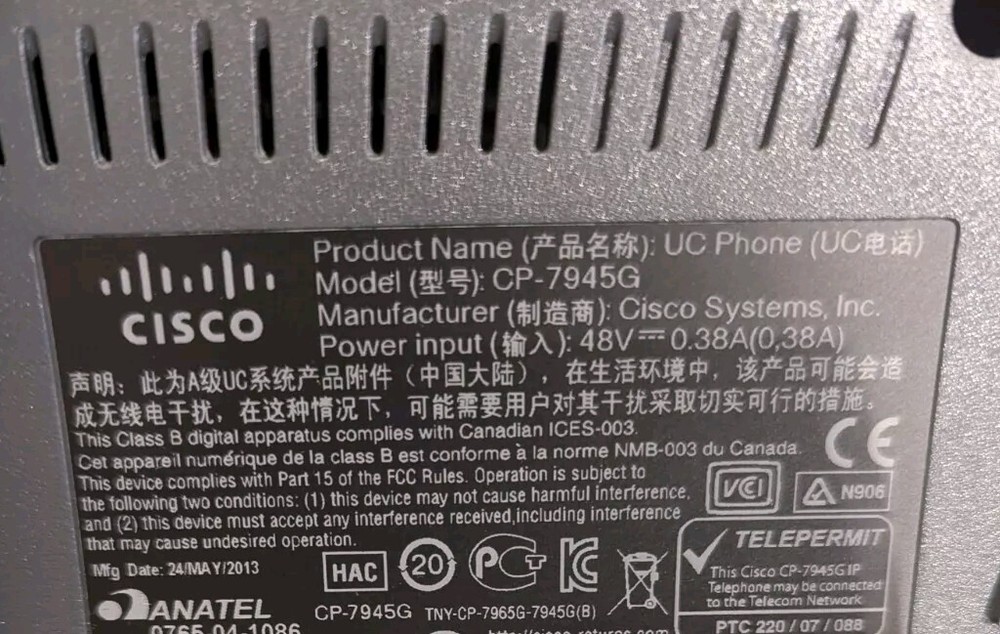 Cisco 7945G IP Phone