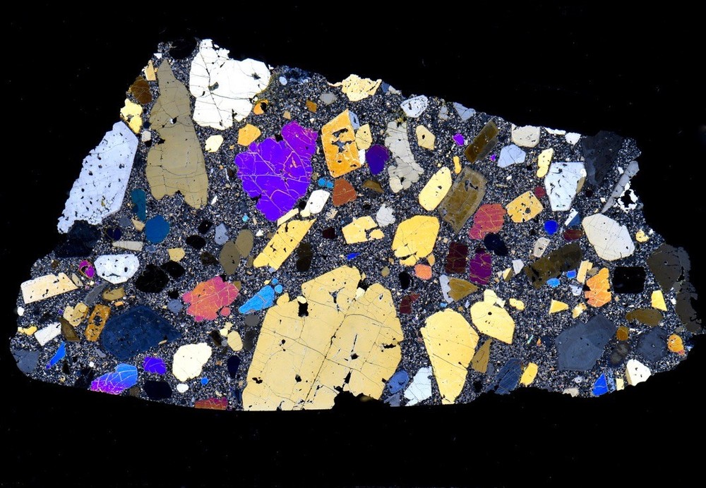 ANKARAMITE Pico del Teide - Las Cañadas - Tenerife thin section microscope slide