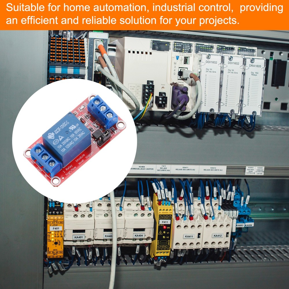 6 x DC 12V 1 Channel Relay Module High or Low Level Trigger for Electronics