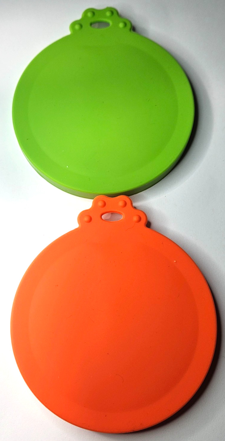 2 Pack Pet Food Can Covers Universal Can Lids Safe/Silicone Dogs Cats and more