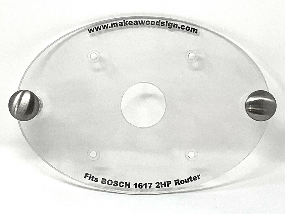 Bosch 1617 2HP Router Acrylic Base Plate