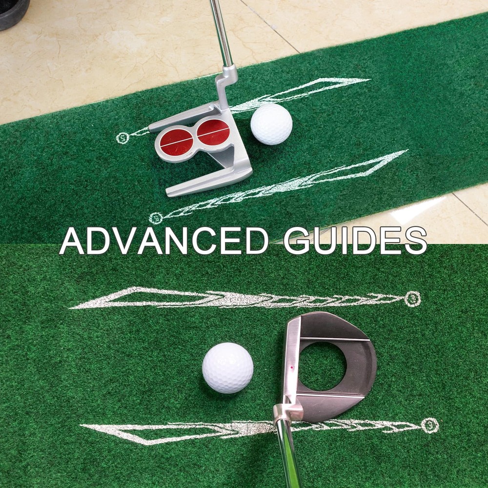 PRO Golf Putting Mat Indoor Putting Green with Ball Return, Mini Golf Mat for...