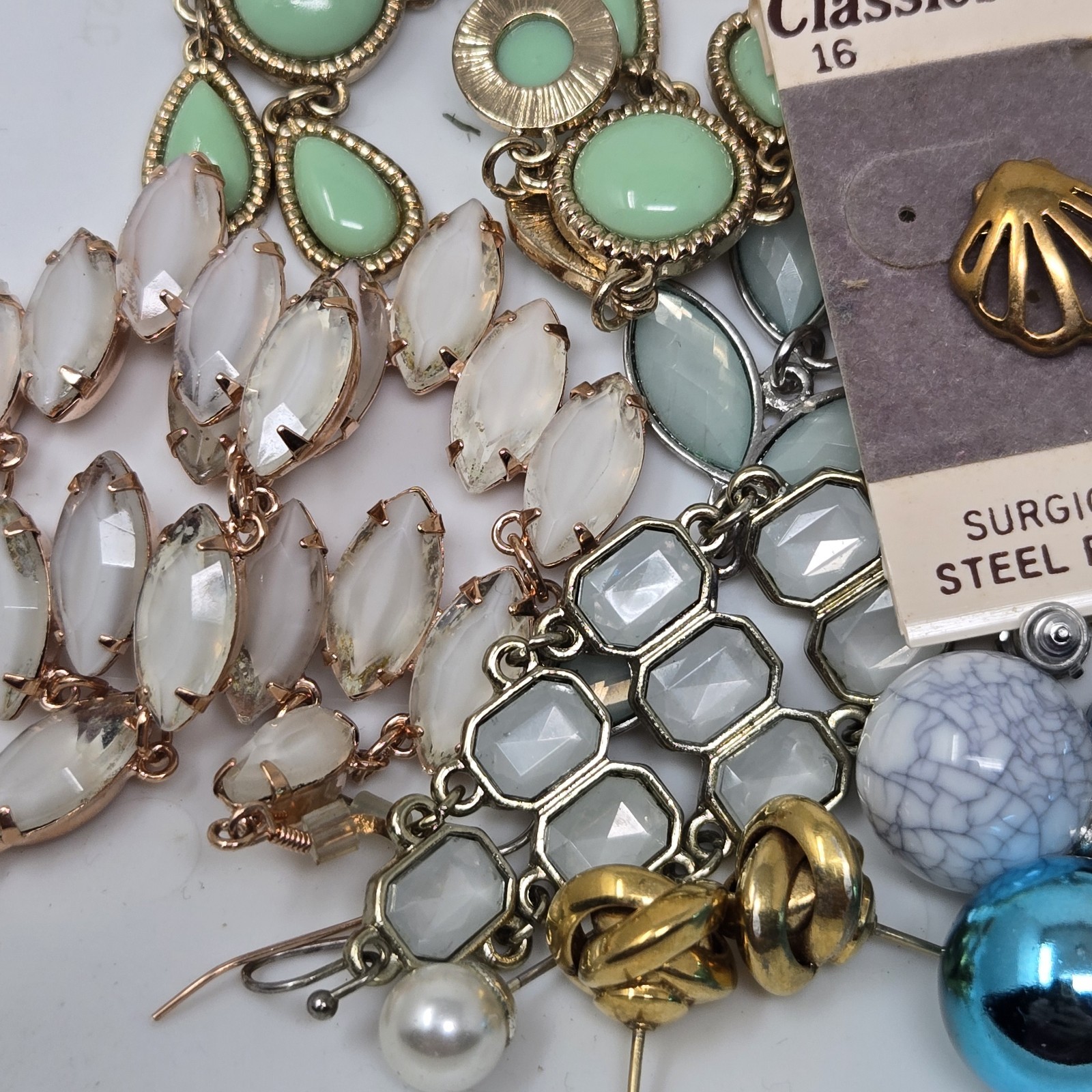 Costume Jewelry Mystery Jar Earrings Lot *Two Pair* Mystery Surprise