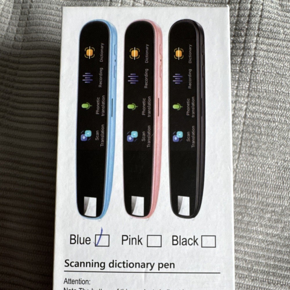 Translator Pen, Text to Speech Reader Pen, Scanning Device for Reading