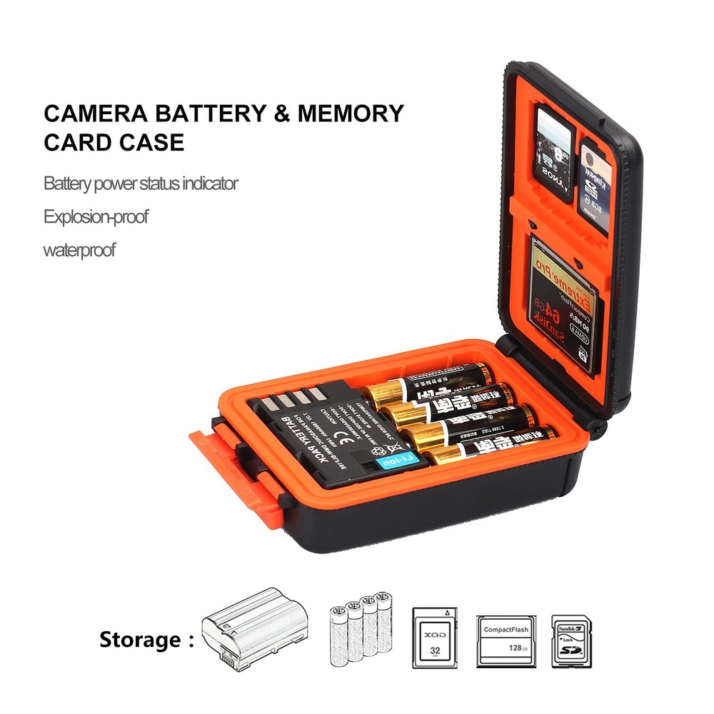 Camera Battery Memory Card Case Memory Card Hard Protector Case Professional ...