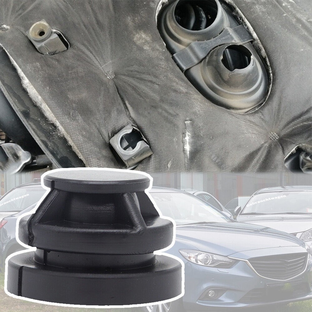 Car Engine Cover Rubber Mounts 4Pcs Black Auto Practical Buffer Tool Attachments