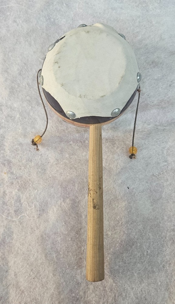 Handheld MONKEY DRUM Spinner Twist Karate Kid Drum