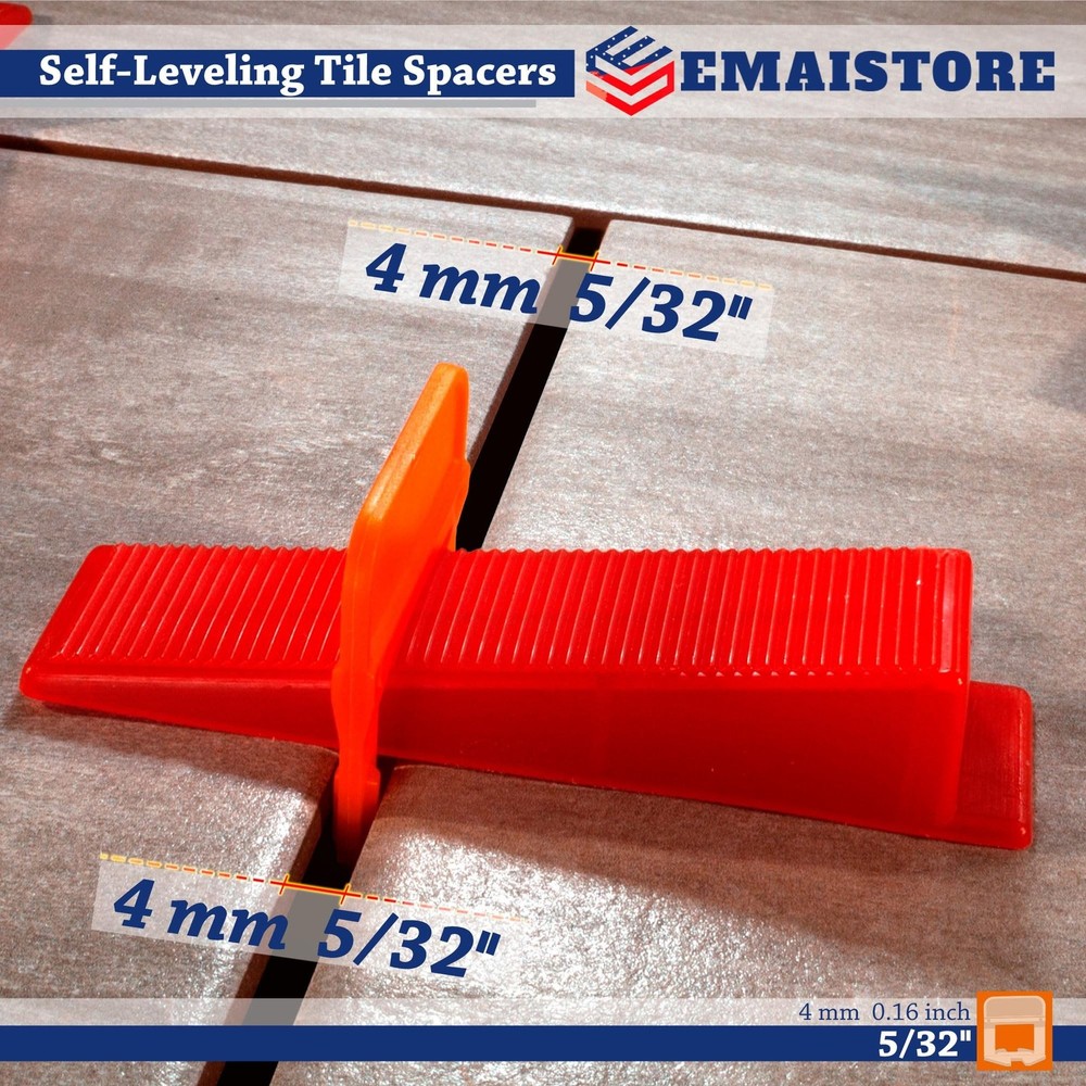 Tile Leveling System (5/32 Inch) – 600 Tile Spacers – Compatible wit