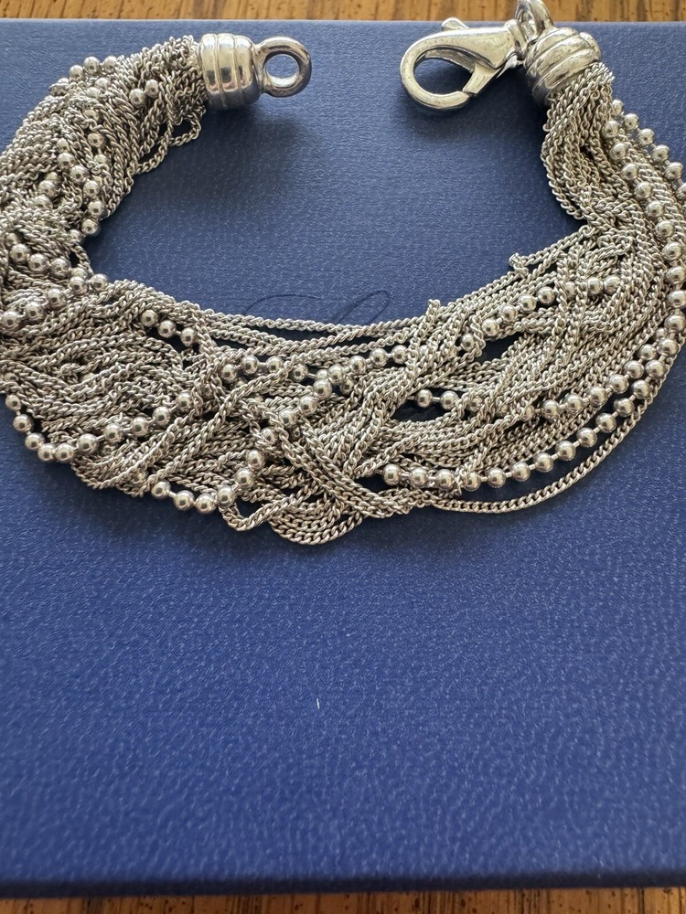 SAS Silver tone Bracelet 7”