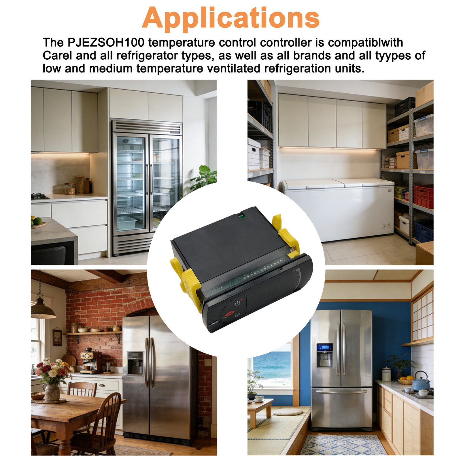 NEW For Carel Digital Temperature Controller PJEZS0H100 For Avantco 17815350