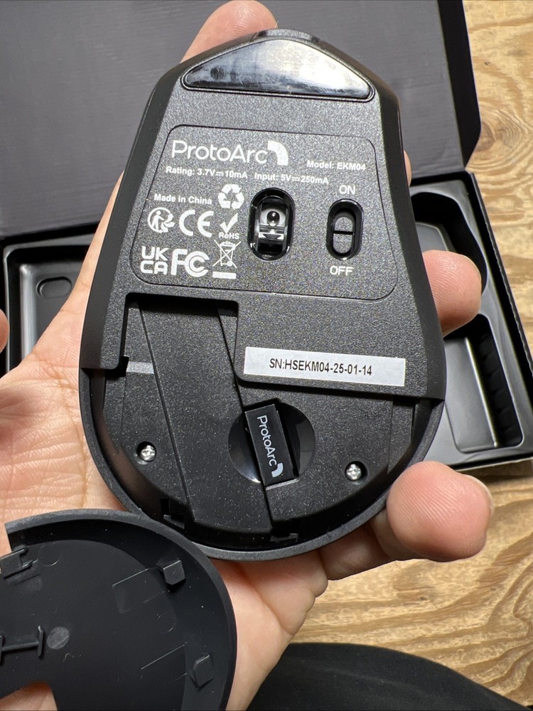 ProtoArc EkM04 Keyboard & Mouse Ergonomic Wireless Combo Split Design Black