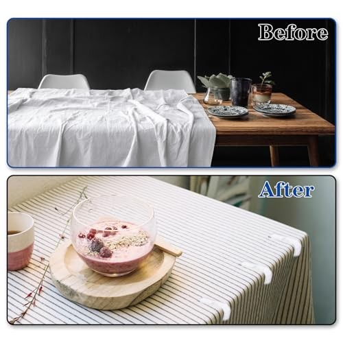 150PCS Transparent Clear Tablecloths Clips Bulk, Plastic Table Cloth Clips