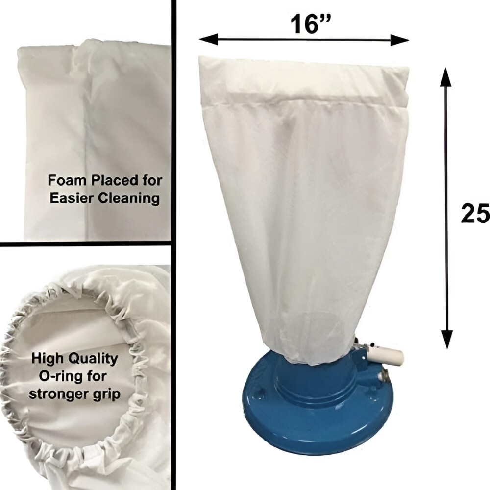 Pool Fine Mesh Leaf Vacuum Bag For Leaf Master Leaf Eater Leaf Catcher (1 Pack)