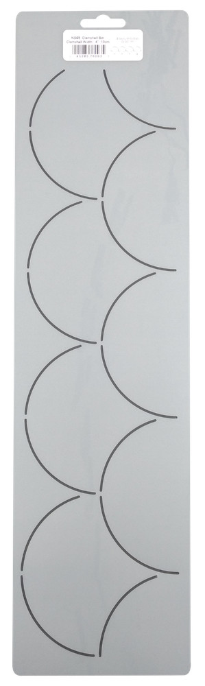 Quilting Stencil Scallop Border Clamshell Quilt Patterns 4" Clam Shell Template