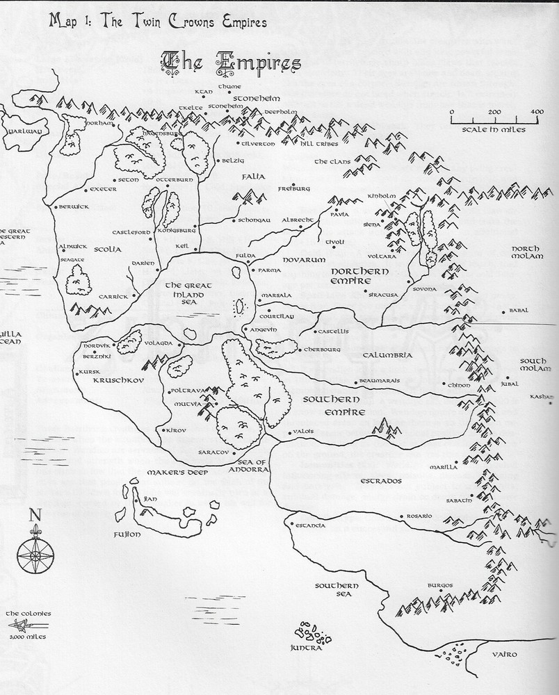 D&D 3rd ed Twin Crowns Campaign Setting & Naval Adventuring Rules Sourcebook *FS