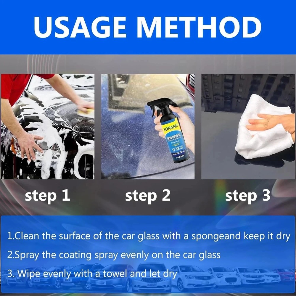 Car Coating Spray Quick Effect Coating Agent Quickly Coat Wax 500ml