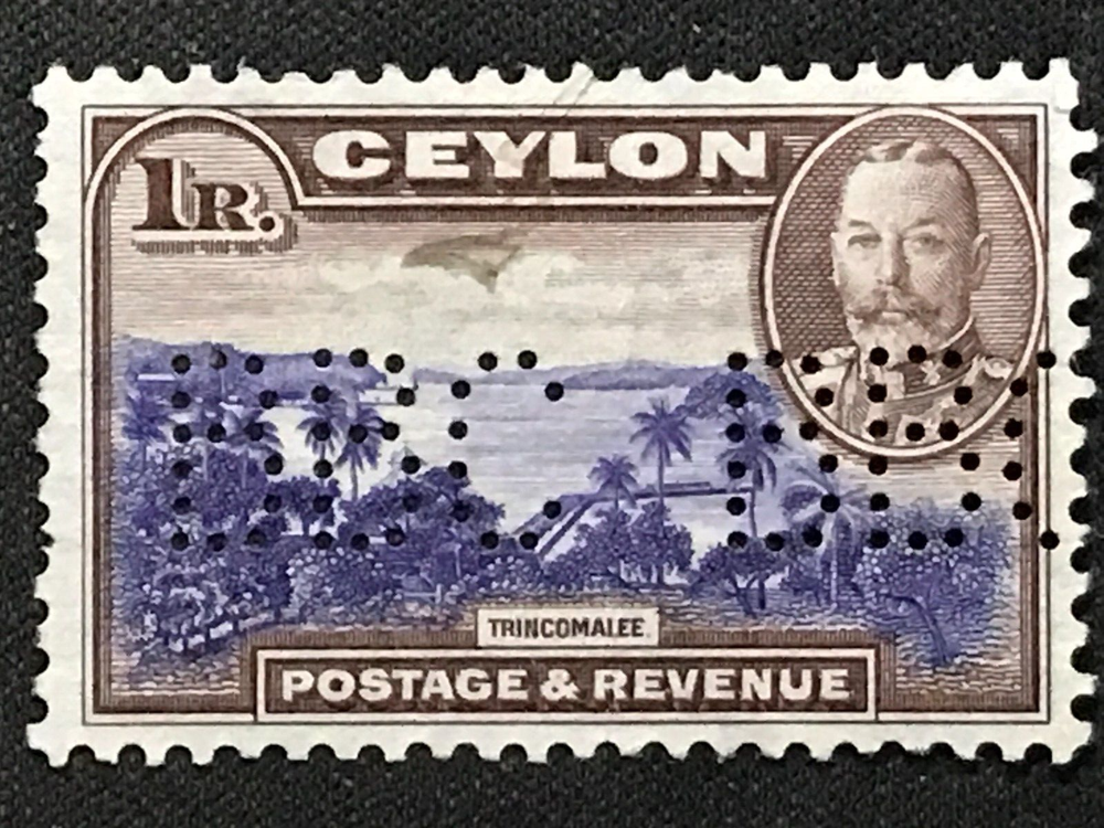 Ceylon SC #274 Used Perf In BBC 1935