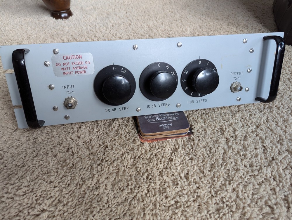 WESTERN ELECTRIC RACK MOUNT STEP ATTENUATOR-75 Ohm