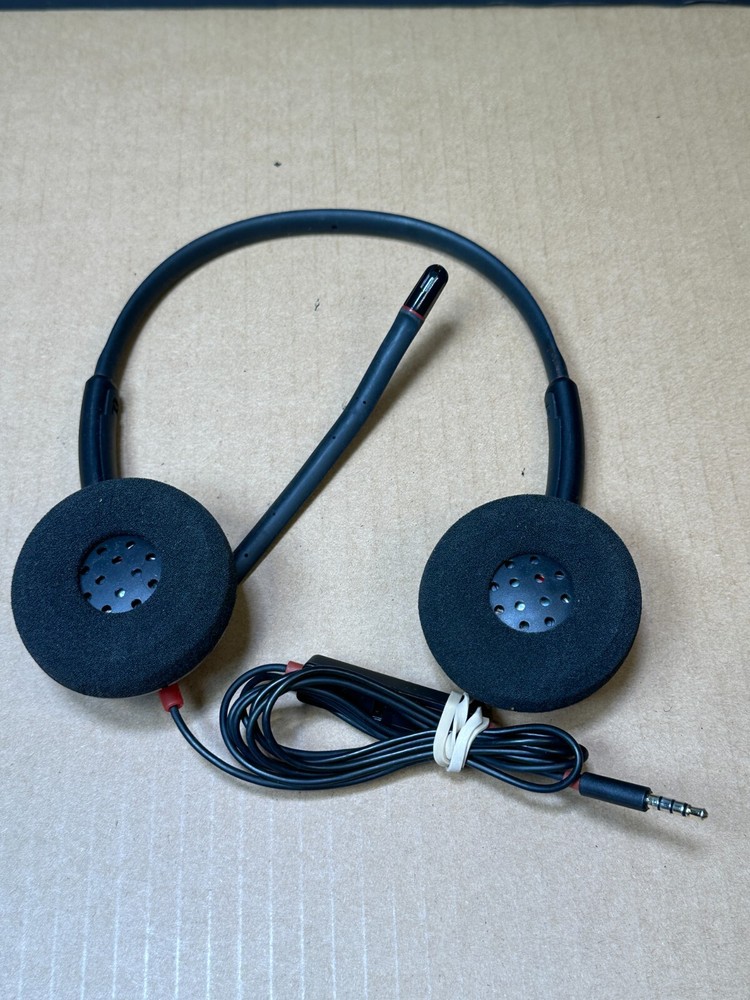 Plantronics Headset C320 Blackwire Wired USB Tested WORKING