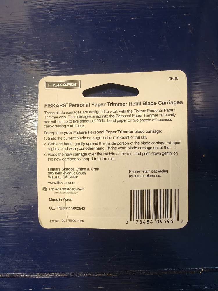 Fiskars Triple Track High-Profile Replacement Blades 2/Pkg Style