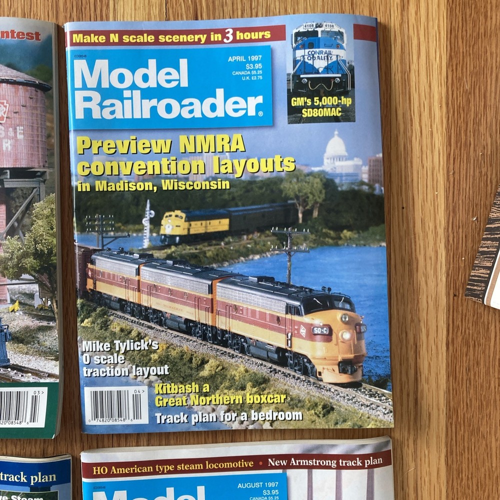 Model Railroader Magazine 1997- 12 Issues