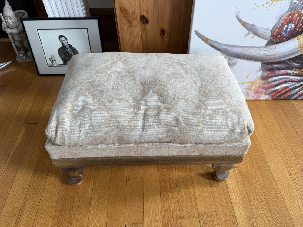 Vintage Foot Stool with Storage
