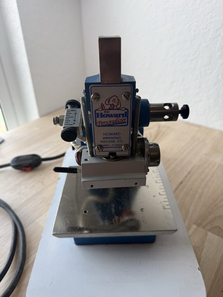 Howard Personalizer Hot Foil Imprinting Machine No Attachments. Machine Only