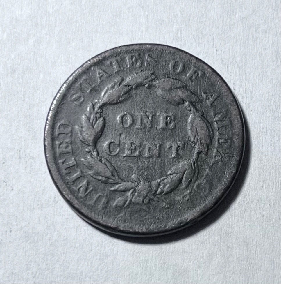 1837 coronet large cent