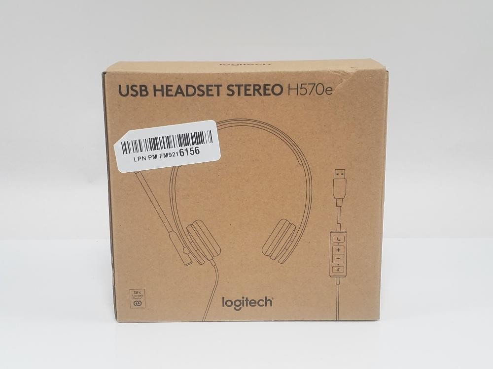 Logitech H570e Wired USB Stereo Headset Noise Cancelling Mic