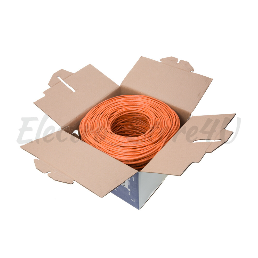 500ft CAT5e CAT6 UTP Bulk Ethernet Cable Solid Network Wire RJ45 LAN CAT5