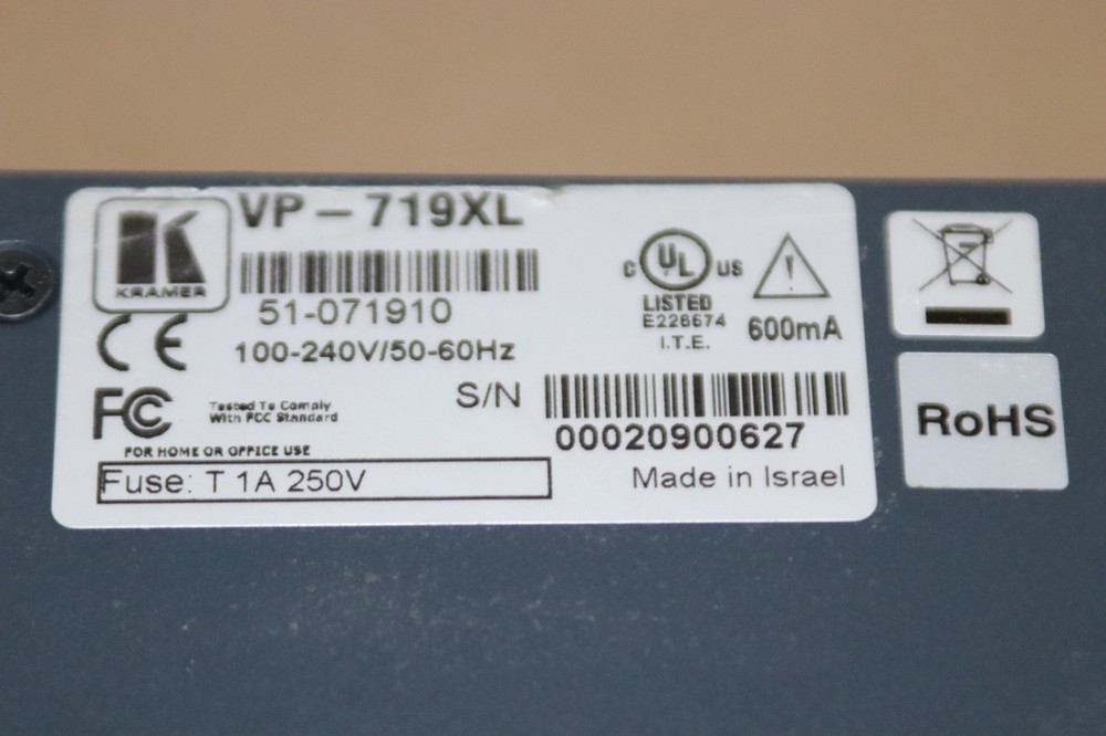 Kramer VP-719xl Presentation Switcher/Scaler