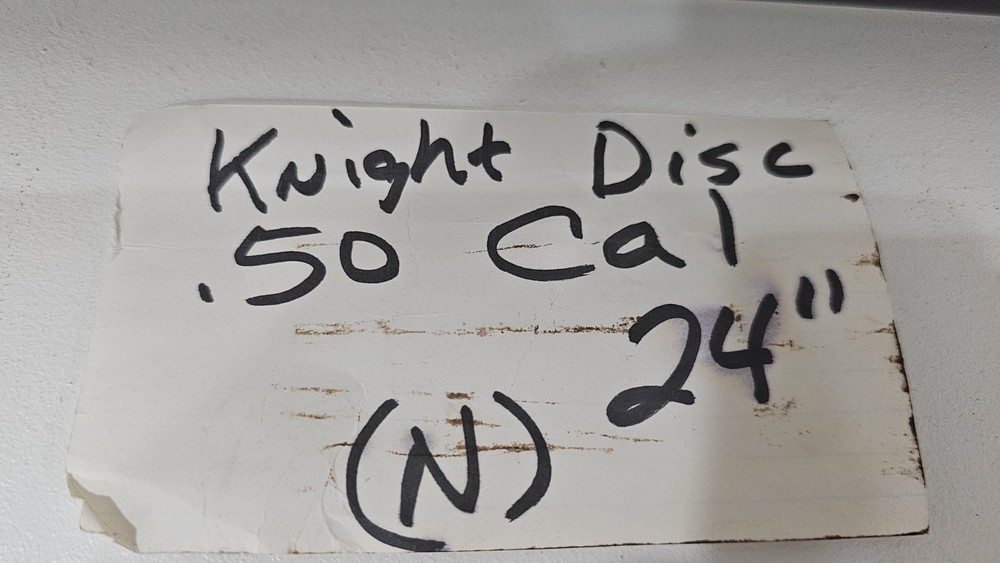 Knight Disc Inline Muzzleloader 24" Barrel Without Breech (N)