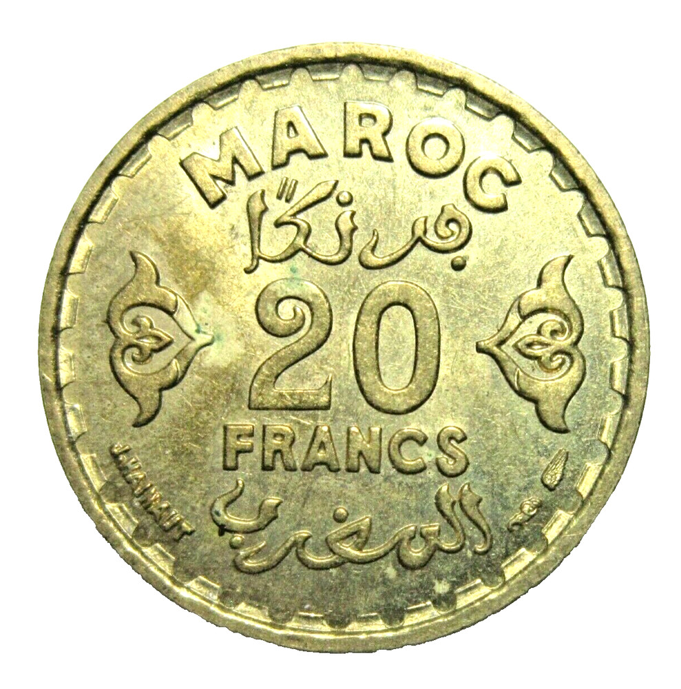 MOROCCO. 20 FRANCS, 1951. UNCIRCULATED.