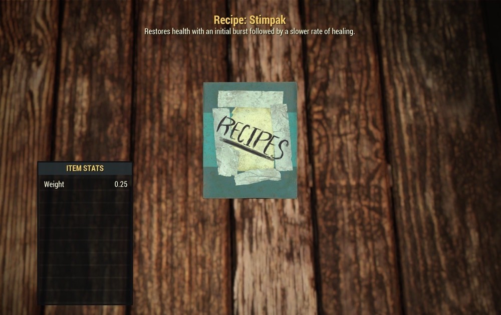 (Xbox) Stimpak Recipe
