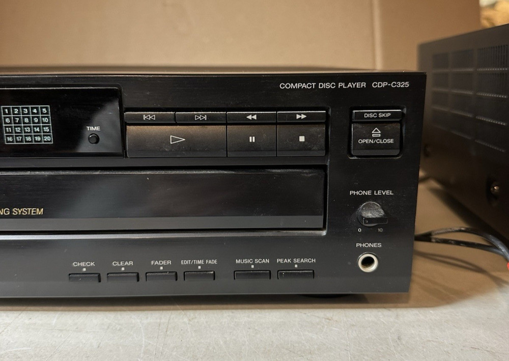Sony Compact Disc Player Carousel Changer CDP-C325 No Remote TESTED!