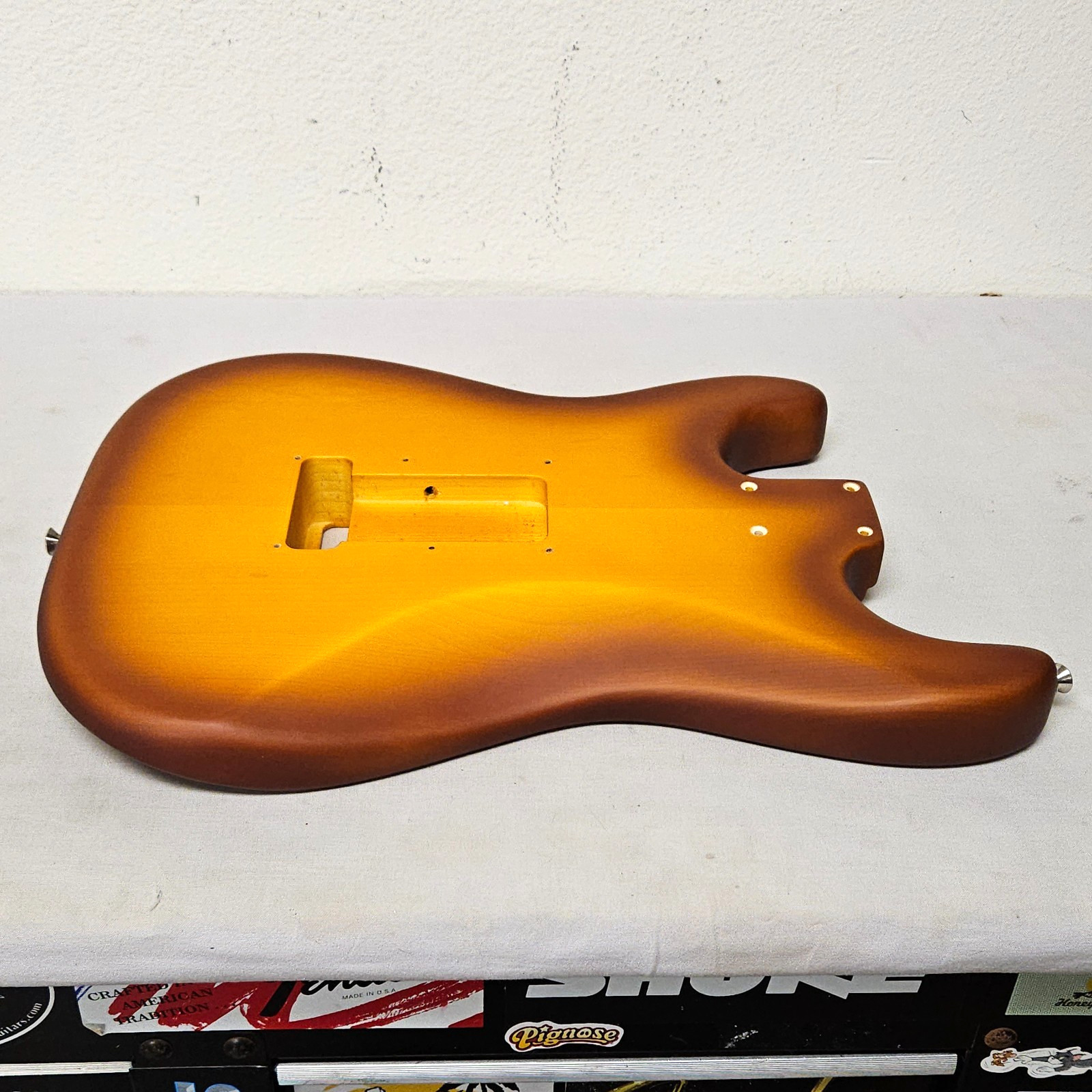 Fender American Performer LE Timber Strat Spruce Body Satin Sunburst USA Guitar