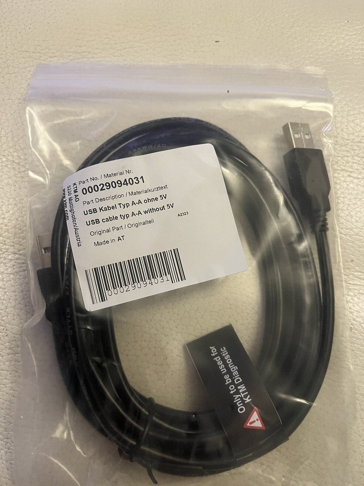 KTM USB CABLE TYP A-A WITHOUT 5V 00029094031