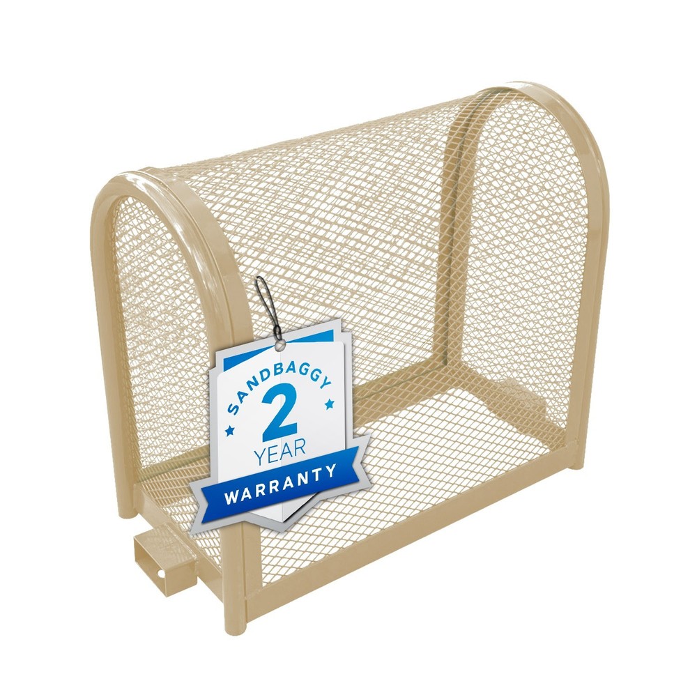 Backflow Security Cage – Backflow Preventer Enclosure (Tan, Medium) - Sandbaggy
