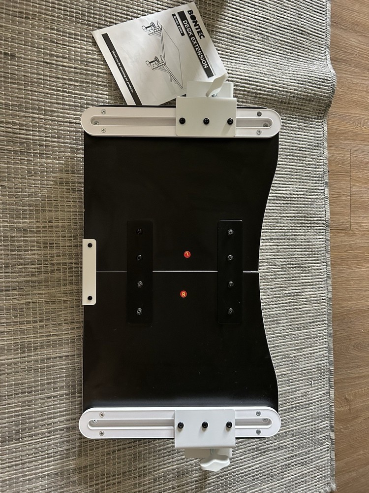 White Sliding Keyboard Tray Under Desk