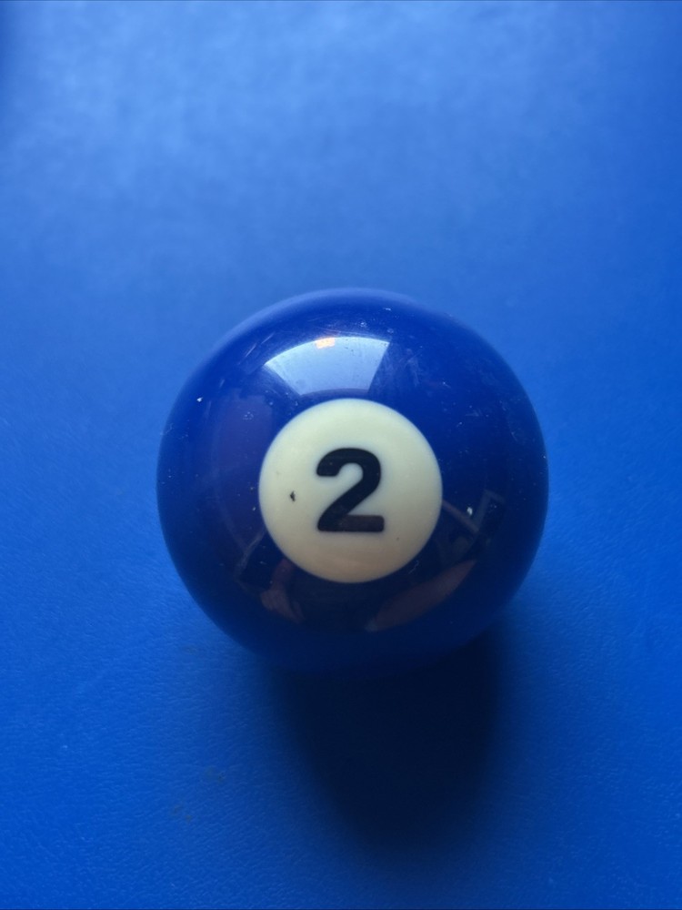 Vintage #2 Pool Table Replacement Ball 2 1/4"