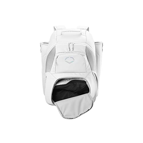Evoshield Tone Set Team White Baseball Backpack Water Resistant Large Capacity