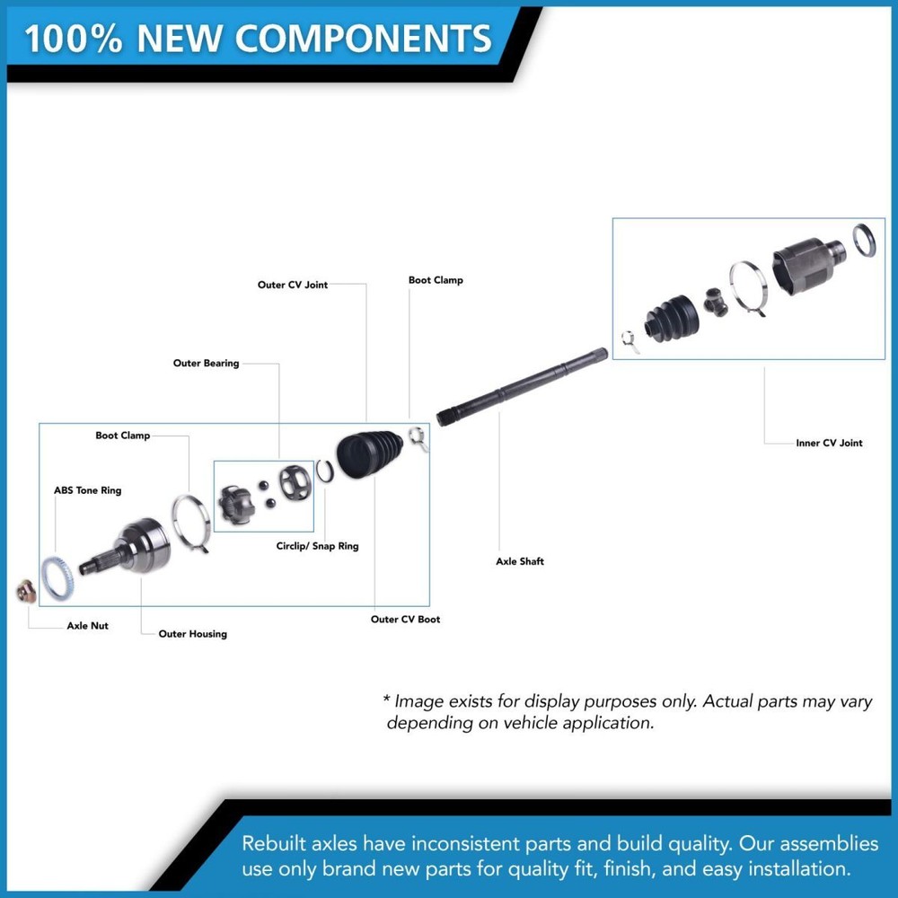 Front Left CV Axle Shaft For 2000-2011 Ford Focus