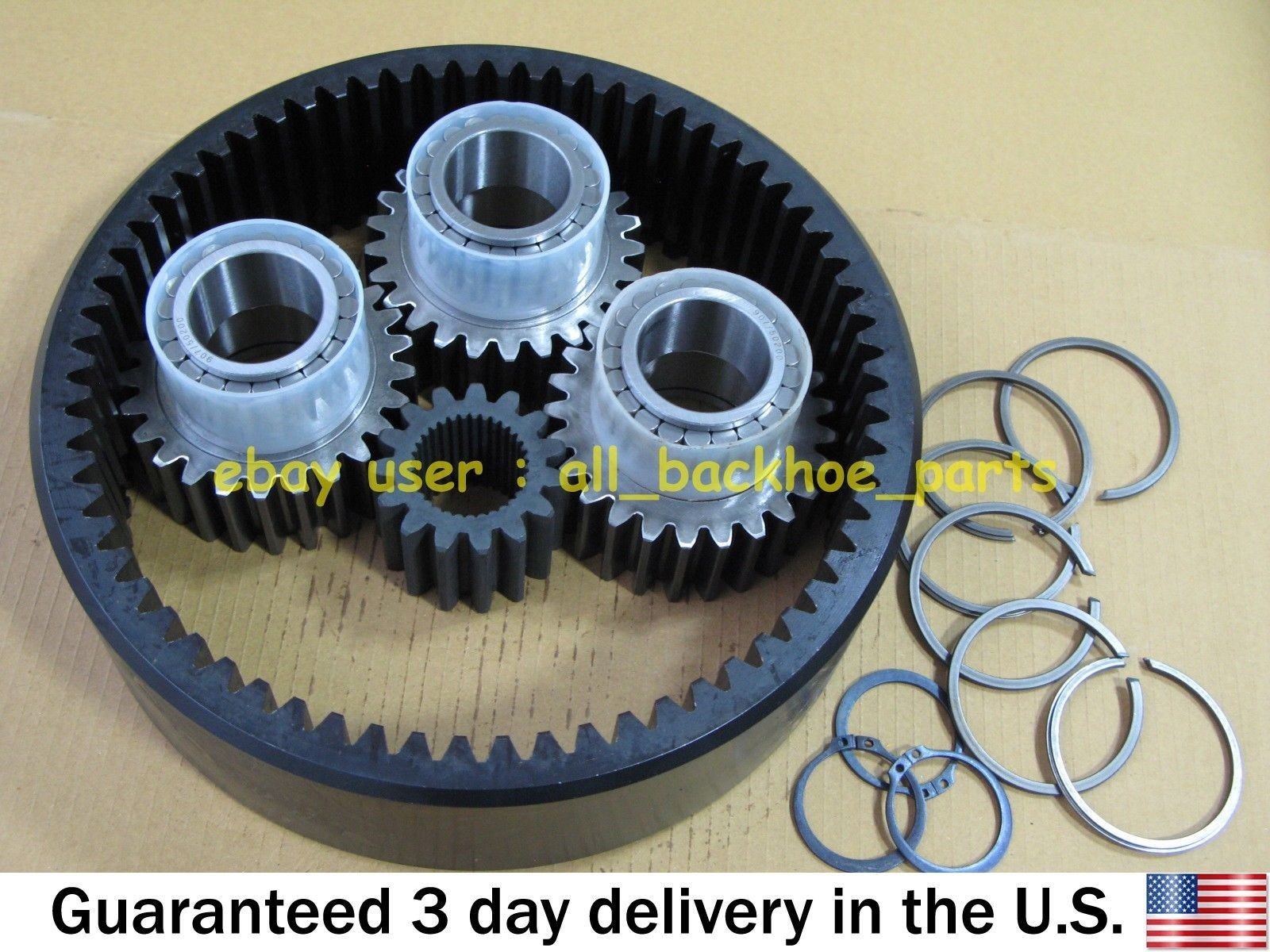 JCB BACKHOE - HUB GEAR SET COMPLETE (450/10205 450/10206 454/07401 907/50200)