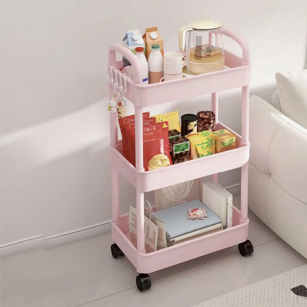 Metal Utility Cart Rolling Storage